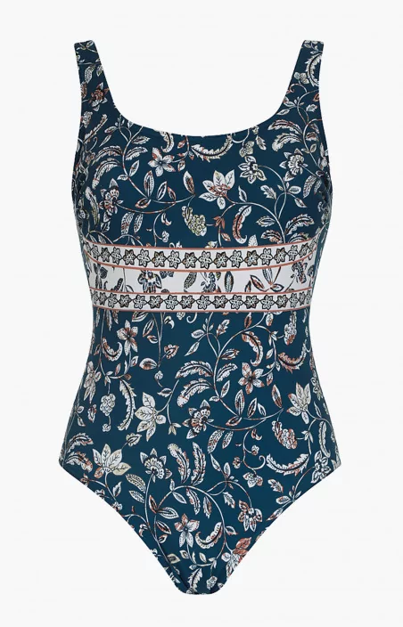 Maillot de bain une pièce - NIGHT BLUE FLORAL