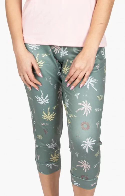 Pantalon capri - SOUS LES PALMIERS