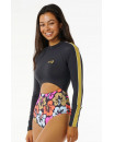 Maillot - HIBISCUS HEAT PLICE SURF SUIT