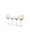 Ensemble de 4 Verres à Vin 470 ml, Couleurs Assorties - RAINBOW GLO