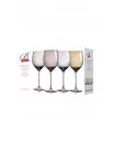 Ensemble de 4 Verres à Vin 470 ml, Couleurs Assorties - RAINBOW GLO