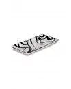 Assiette rectangulaire, 22 cm - BLACK CHEVRON