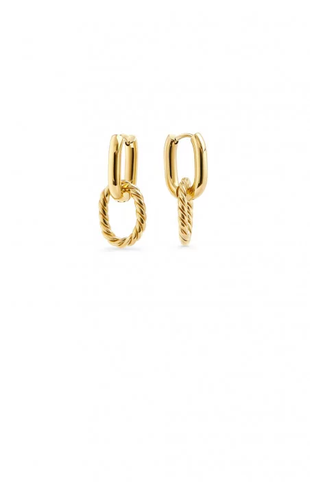 Boucles d'oreilles 2-en-1 - CECILIA GLD