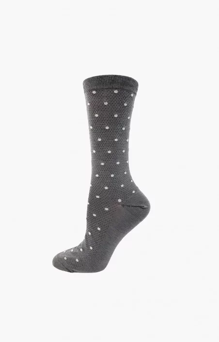 Chaussettes - GREY DOTS