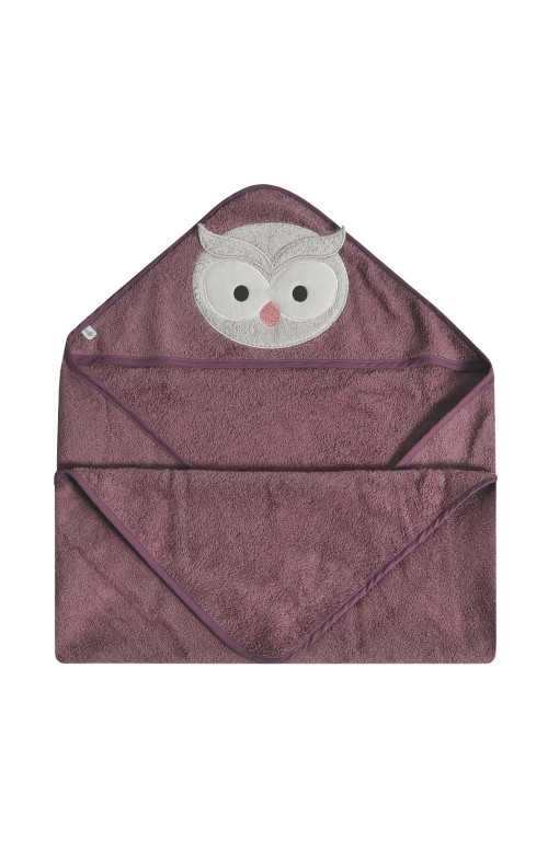 Serviette à capuche pour bébé - HIBOU