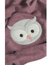 Serviette à capuche pour bébé - HIBOU