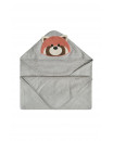 Serviette à capuche pour bébé - PANDA ROUX