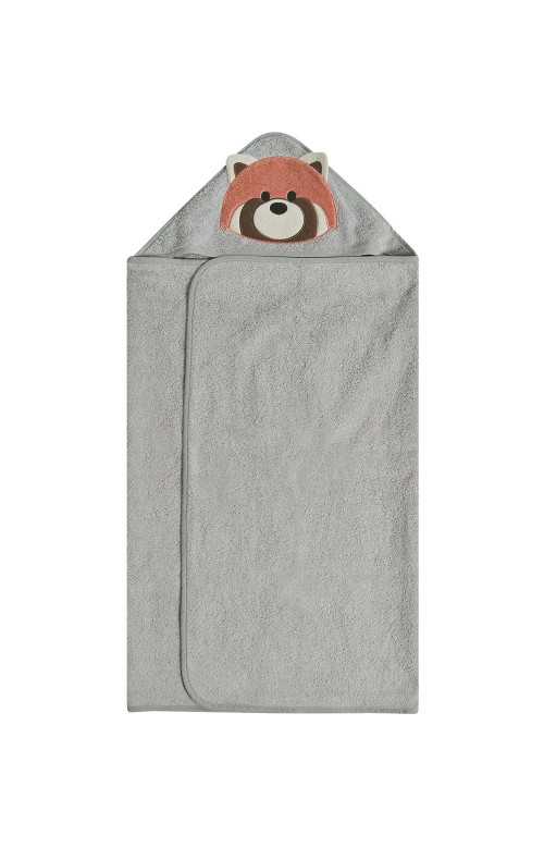 Serviette à capuche pour enfants - PANDA ROUX