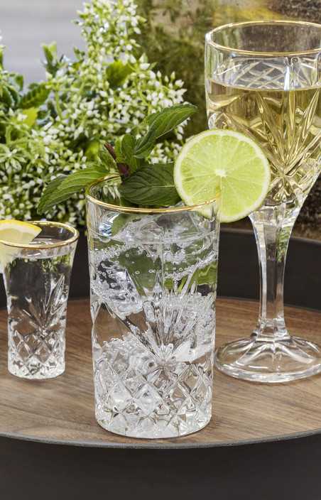 Ensemble de 4 Verres Highball, 320 ml - ASHFORD GOLD