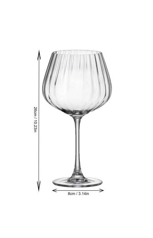 Ensemble de 6 verres à vin à Pied Universel 640 ml - OPTIC