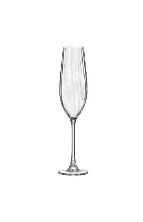 Ensemble de 6 Verres à Flûte à Pied 260ml - OPTIC