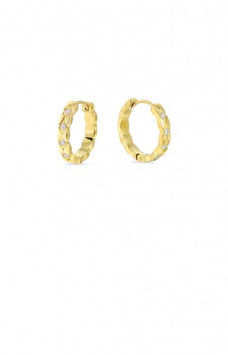 Boucles d'oreilles - BORDEAU GOLD