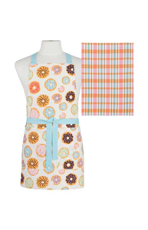 Ensemble tablier et linge de cuisine - DONUTS