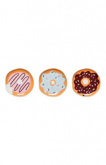 Ensemble de 3 petites assiettes - DONUTS