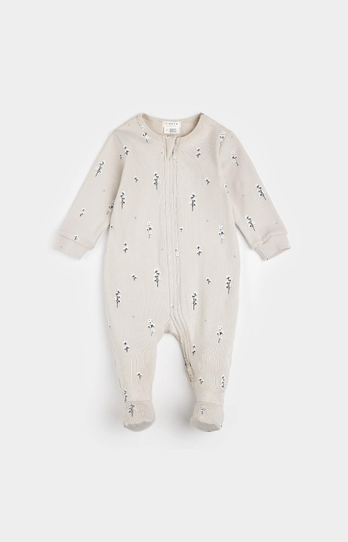 Pyjama - CREAM FLOWER (0M-12M)