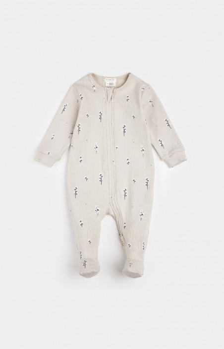 Pyjama - CREAM FLOWER (0M-12M)