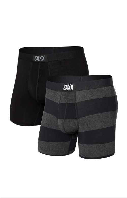 Boxers (pqt 2) - VIBE GRAPHITE OMBRE RUGBY