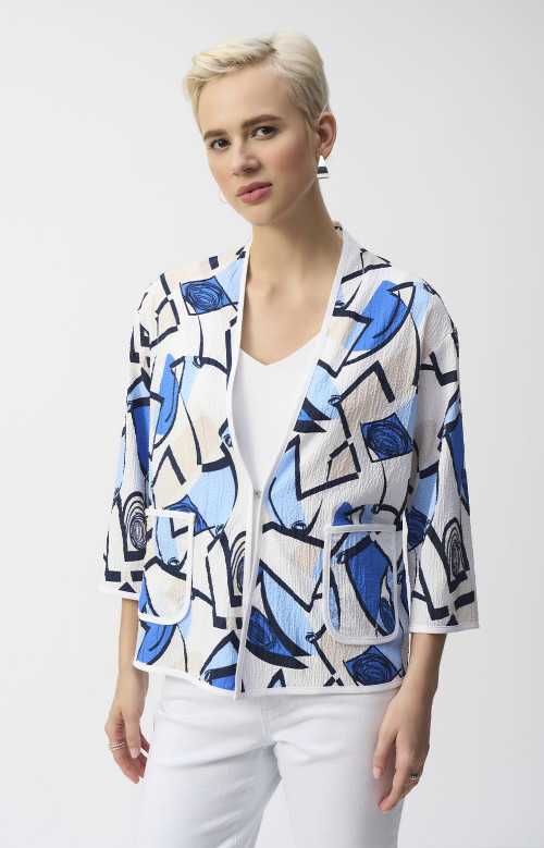 Blazer - BLUE ABSTRACT