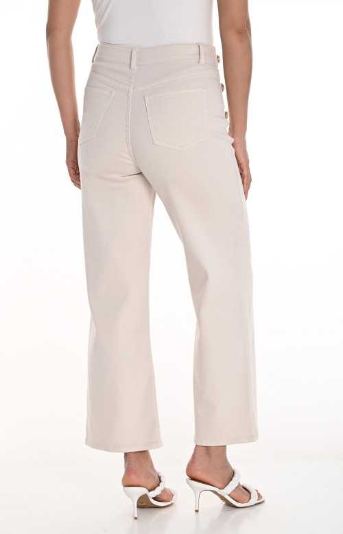 Pantalon évasé à taille haute - MARIANNA