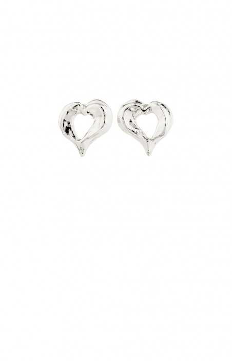 Boucles d'oreilles - COEURS DUNE ARGENT