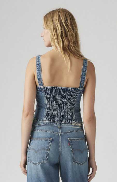 Camisole en denim - SCULPTED BUSTIER