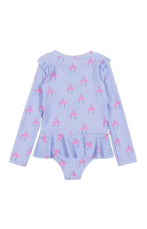 Combinaison UV bébé - FLAMANTS ROSES AMOUREUX (6-24M)