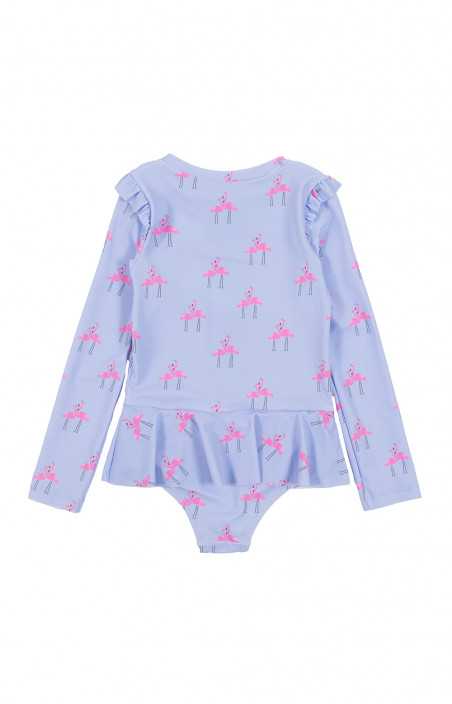 Combinaison UV bébé - FLAMANTS ROSES AMOUREUX (6-24M)