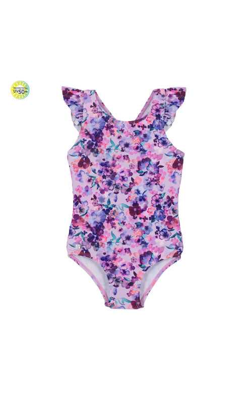 Maillot de bain UV une pièce pour bébé - LILAS (9-24M)