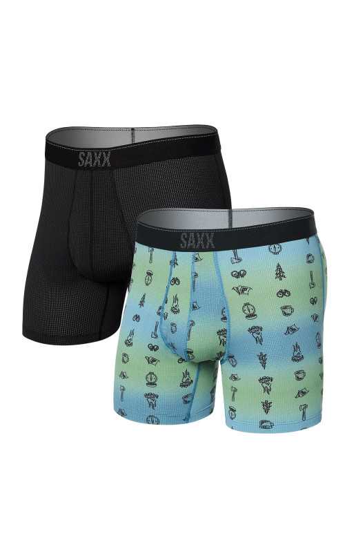 Boxers (pqt 2) - QUEST QUICK-DRY MESH (CAMP OMBRE)