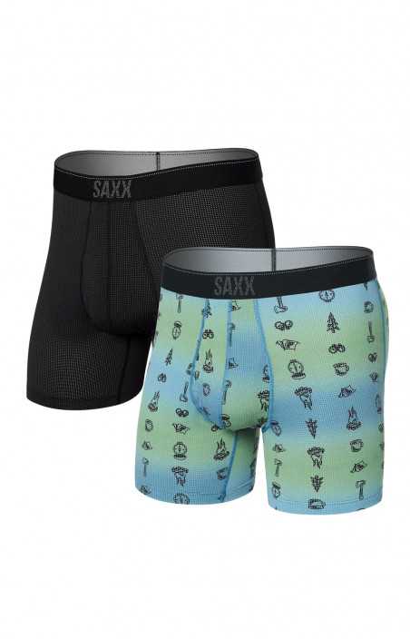 Boxers (pqt 2) - QUEST QUICK-DRY MESH (CAMP OMBRE)