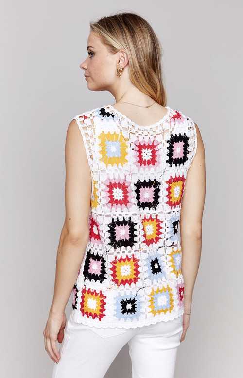 Camisole en crochet - PATCHWORK