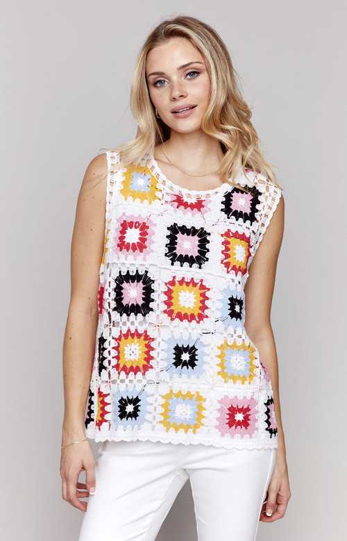 Camisole en crochet - PATCHWORK