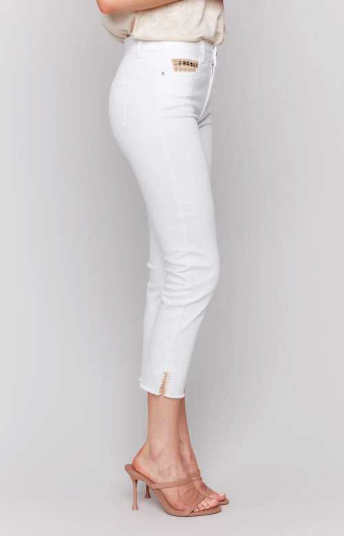 Pantalon 3/4 slim - NATUREL