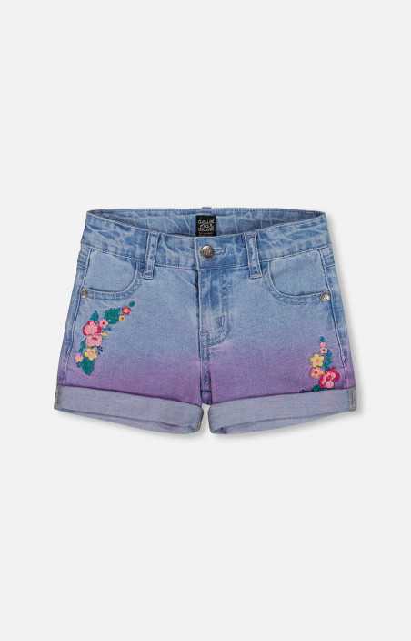 Short en denim dégradé - FLEURI (7-10)