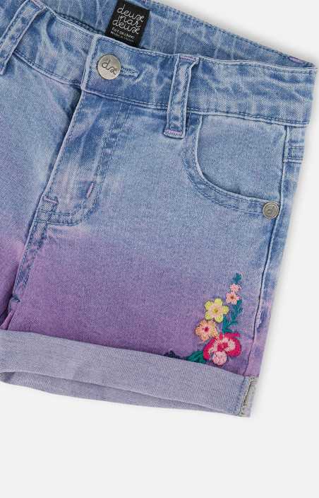 Short en denim dégradé - FLEURI (7-10)