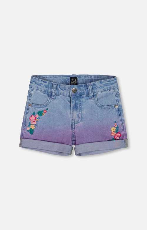 Short en denim dégradé - FLEURI (4-6)