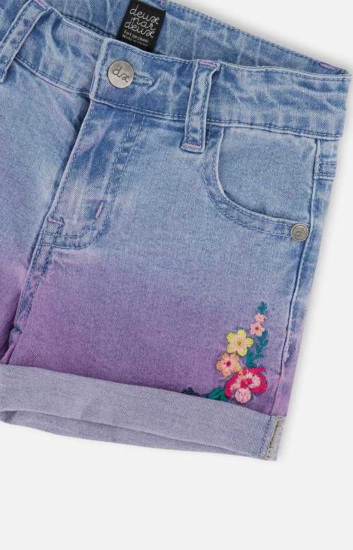 Short en denim dégradé - FLEURI (4-6)