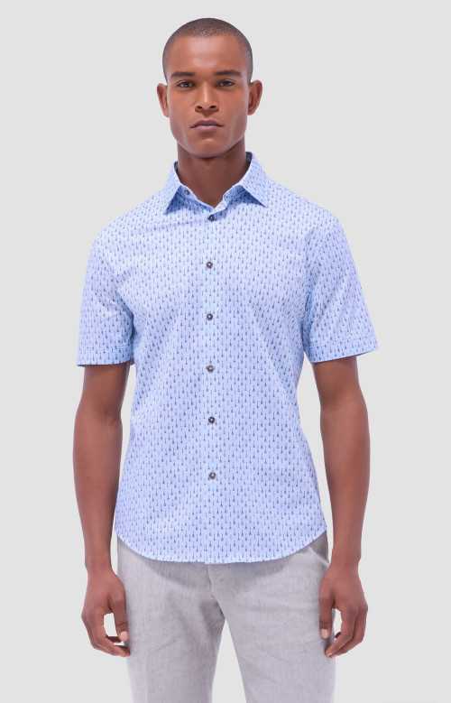 Chemise à manches courtes - MILES GUITAR BLUE