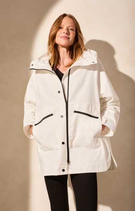 Manteau À Capuchon Doublé Imperméable - KELLY