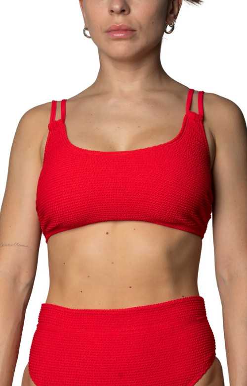 Haut de bikini - FLORENCE ROUGE TEXTURE