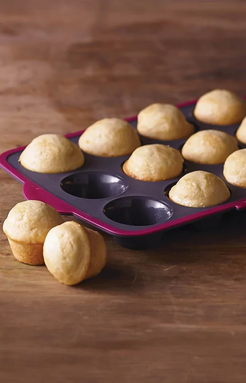 Ensemble de 12 moules à muffins individuels en silicone RICARDO