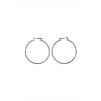 Boucles d'oreilles - SILVER HOOPS 40mm