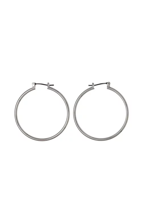 Boucles d'oreilles - SILVER HOOPS 40mm