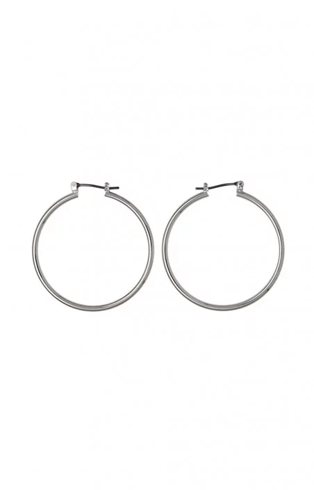 Boucles d'oreilles - SILVER HOOPS 40mm