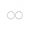 Boucles d'oreilles - SILVER HOOPS 40mm