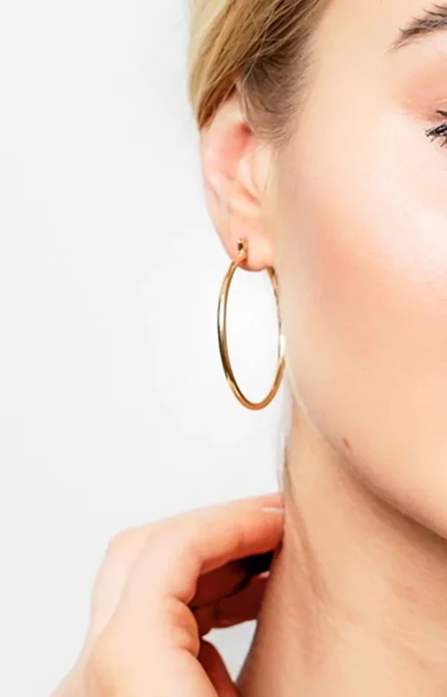 Boucles d'oreilles - GOLD HOOPS 40mm