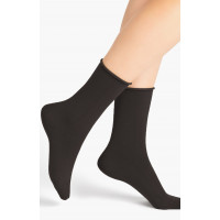 Accessoires Bas Chaussettes Bleu Forêt - Chaussette de laine fine unie