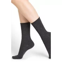 Accessoires Bas Chaussettes Bleu Forêt - Chaussette de laine fine unie