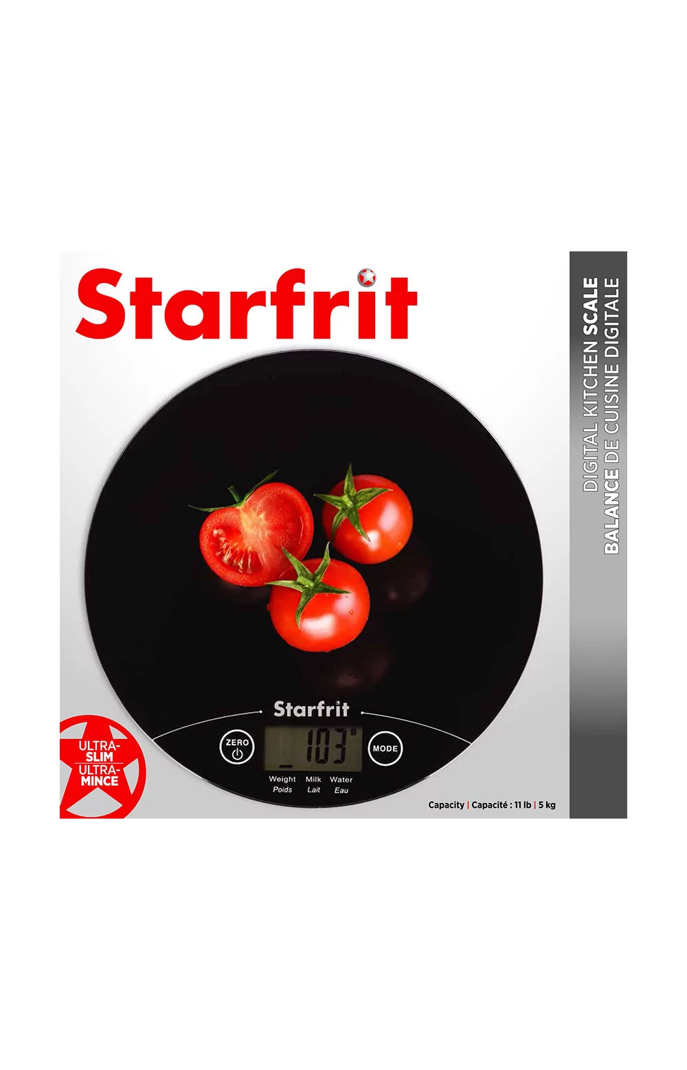 Balance de cuisine numérique Starfrit, 5 kg