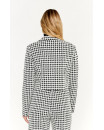 Jacket - CROPPED HOUNDSTOOTH